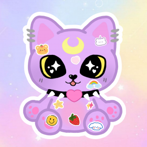 Gatito Lunar Stickers